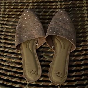 Time and Tru Pink Mules Chic Slip-On Design